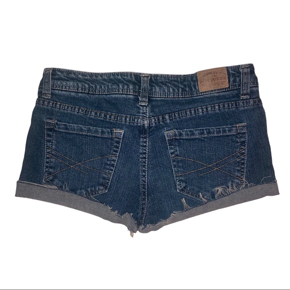 Aeropostalé Low-Rise Dark-Wash Jean Shorts - Picture 5 of 12